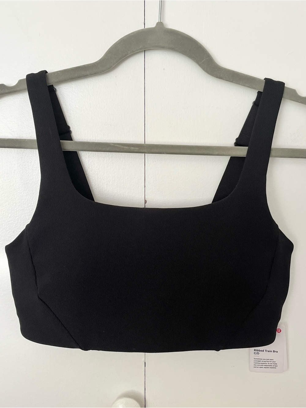 Lululemon Ribbed Train Bra in Black Size 8 NWT
